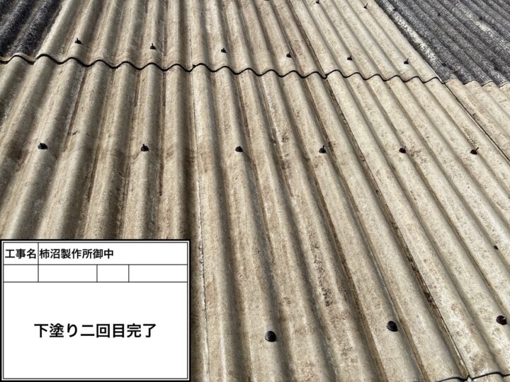 屋根下塗り2回目(完了)